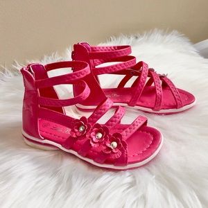 NWOB Little Berry Pink Gladiator Sandals